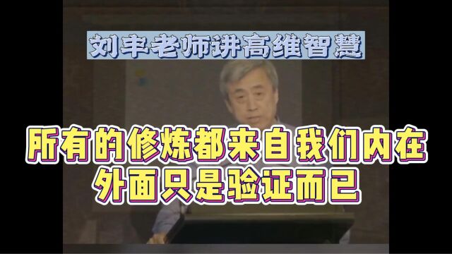 刘丰高维智慧:修炼来自内在,外面只是验证