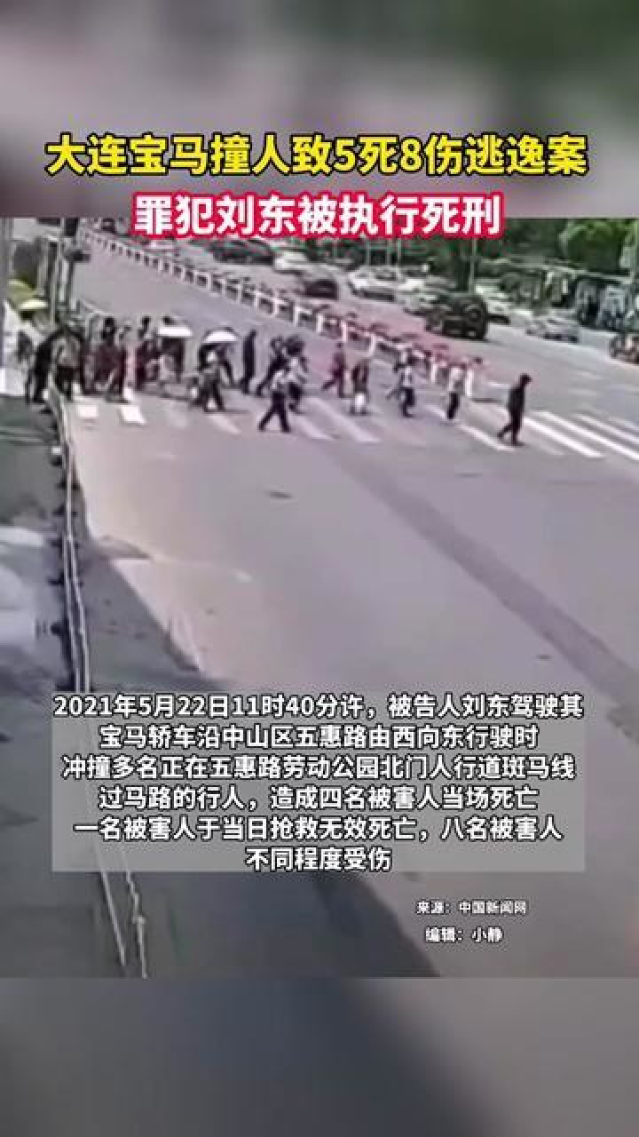 大连开宝马撞人致5死案司机刘东被执行死刑。_高清1080P在线观看平台_腾讯视频