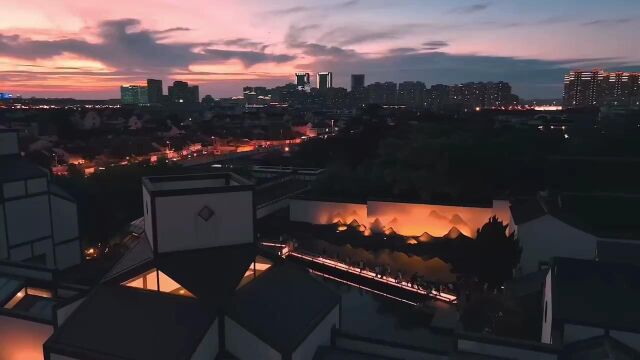 苏州博物馆夜景