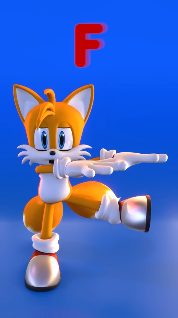 索尼克mmd:塔尔斯用身体比划英文字母