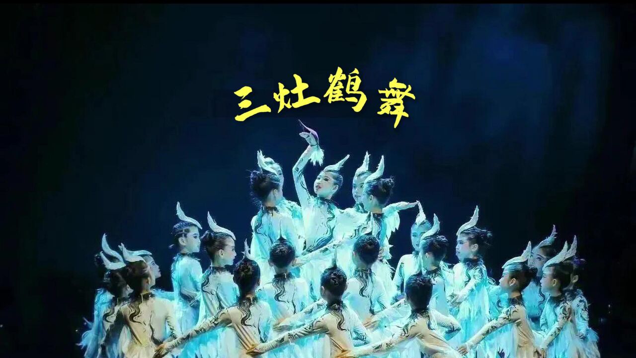 关于非遗文化的少儿舞蹈《三灶鹤舞》完整5分19_高清