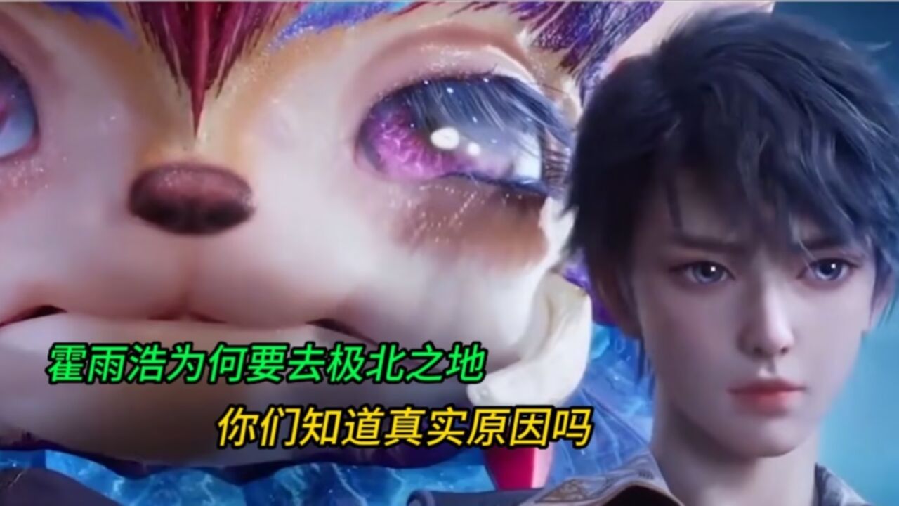 斗罗大陆2：霍雨浩为何要去极北之地，你们知道真实原因吗_腾讯视频