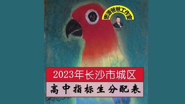 2023年长沙市城区高中指标生分配表出炉啦,几家欢乐几家愁 #长沙头条 #长沙中考 #长沙初升高