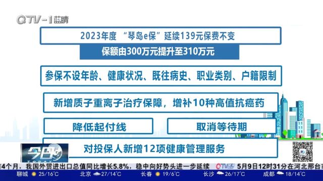 注意了!2023年度“琴岛e保”投保续保启动,保费不变保障升级