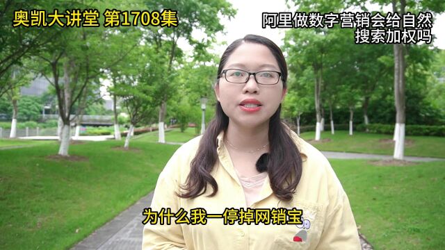 1708 阿里做数字营销会给自然搜索加权吗