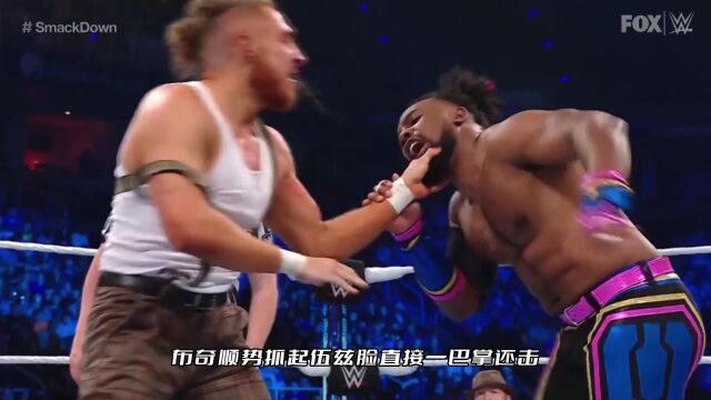 WWE:布奇手段残忍,但还是轻敌被伍兹技巧压制