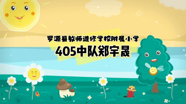 附小大队委竞选405中队郑宇晟