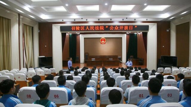 法治少年 与法同行 召陵区法院开展法院“公众开放日”活动