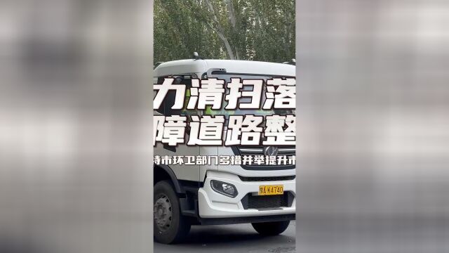 全力清扫落叶 保障道路整洁——呼和浩特市环卫部门多措并举提升市容市貌