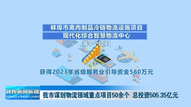 我市谋划物流领域重点项目50余个 总投资505.35亿元