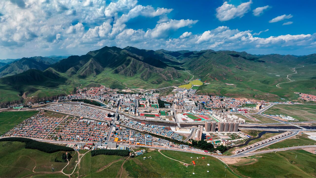 航拍甘南:中国锅庄舞之乡,碌曲掠影