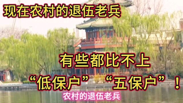 现在农村退伍老兵,有些都比不上当地“低保户”