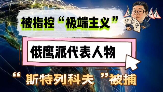 花千芳:被指控“极端主义”、俄鹰派代表人物“斯特列科夫”被捕