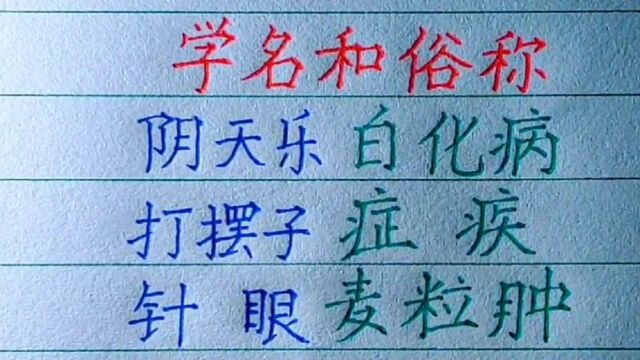 学名和俗称,你还知道哪些?