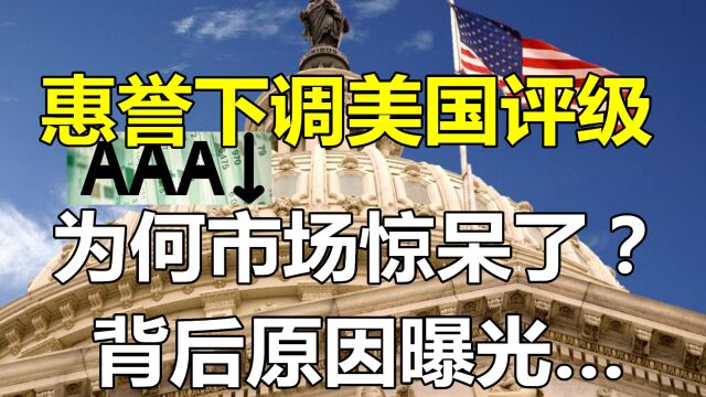 惠誉下调美国评级后,为何市场很惊讶?背后原因曝光……