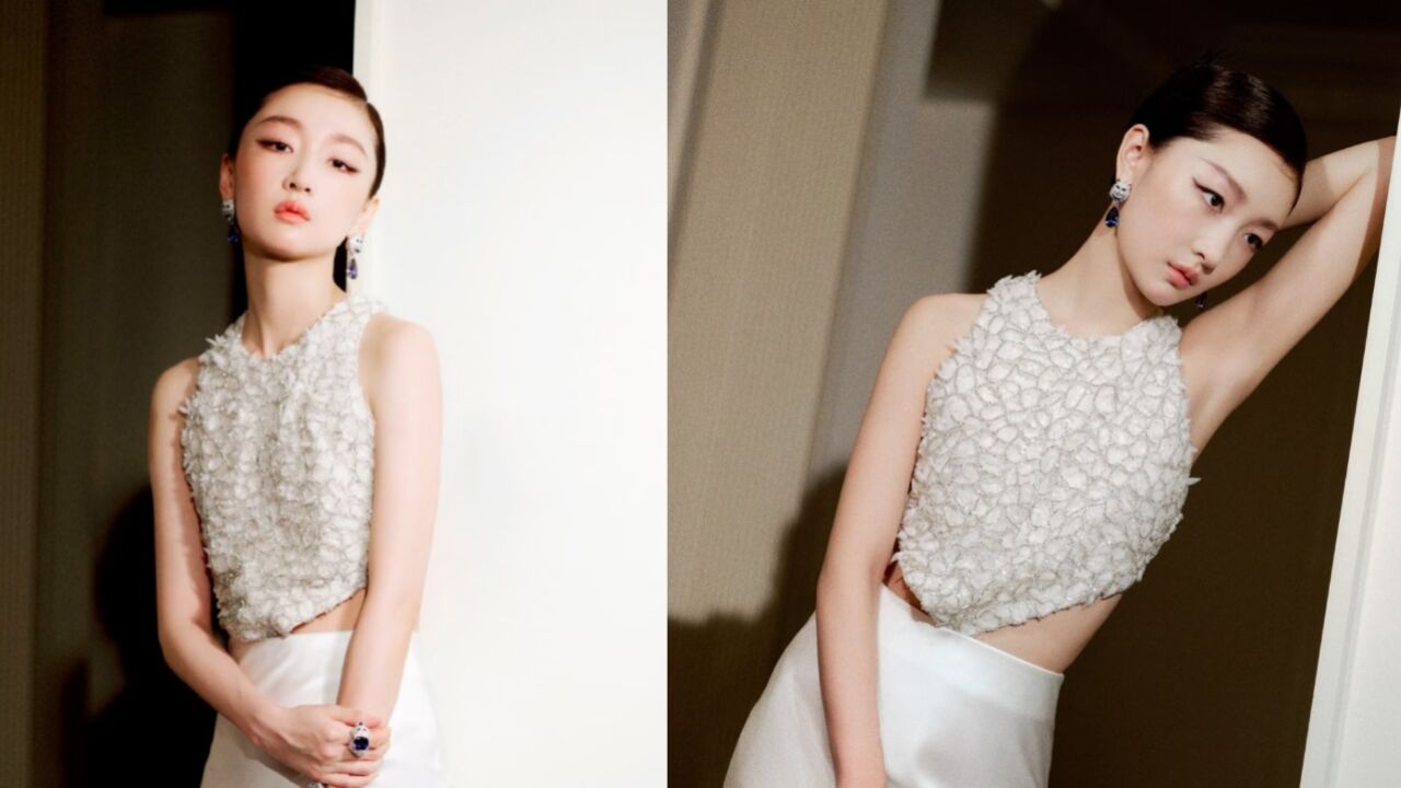 周冬雨红毯造型好闪亮,大风吹裙子太尴尬,工作室出图被吐槽