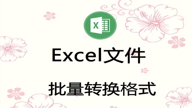 对Excel文件批量转换格式,高版本和低版本格式相互转换,还可以转换成PDF格式