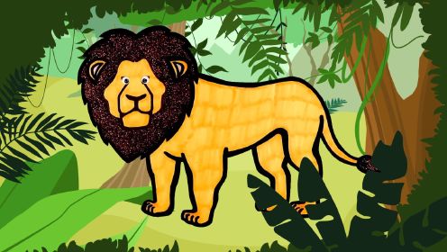彩虹动物王国的新伙伴，狮子