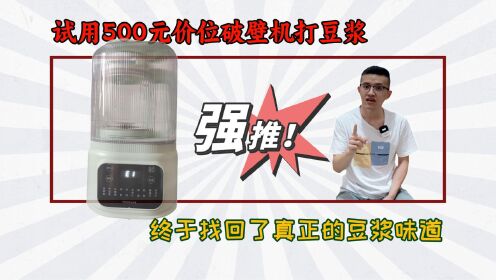 试用业内唯一欧盟认证安全无毒的破壁机，终于找到了老豆浆的味道