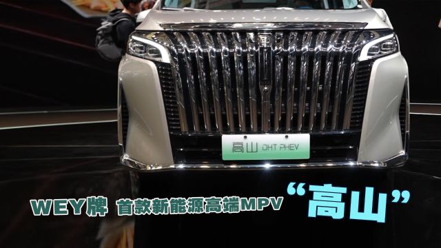 成都车展实拍 WEY牌首款新能源高端MPV“高山”