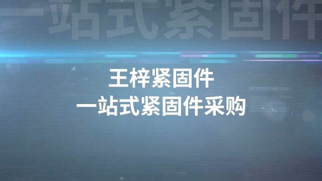 您的一站式紧固件采购平台王梓