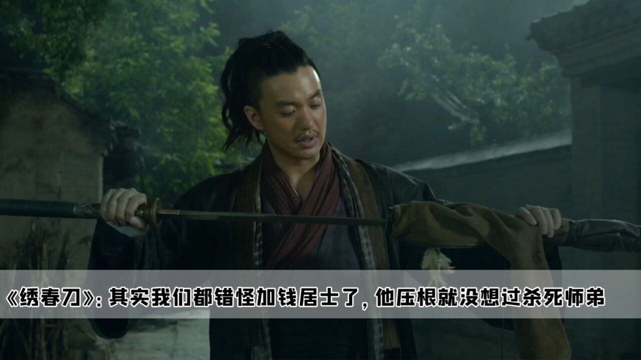 《绣春刀》:其实我们都错怪加钱居士了,他压根就没想过杀死师弟_高清1080P在线观看平台_腾讯视频