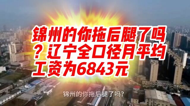 锦州的你拖后腿了吗?辽宁全口径月平均工资为6843元