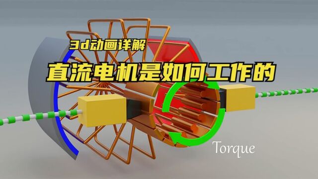 3D动画详解:直流电机是如何工作的