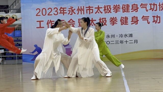 湖南长沙永州豫正太极唐勇陈式太极拳五种推手展示