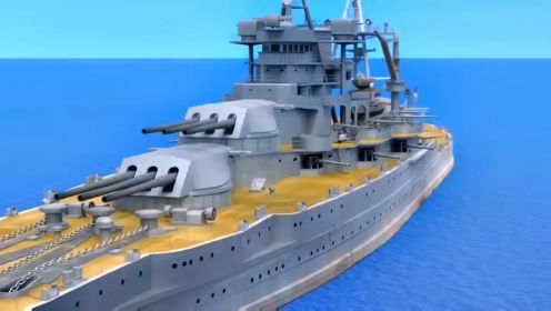日本在珍珠港偷袭中击沉亚利桑那号战舰，亚利桑那号战... 3d动画 原理视界