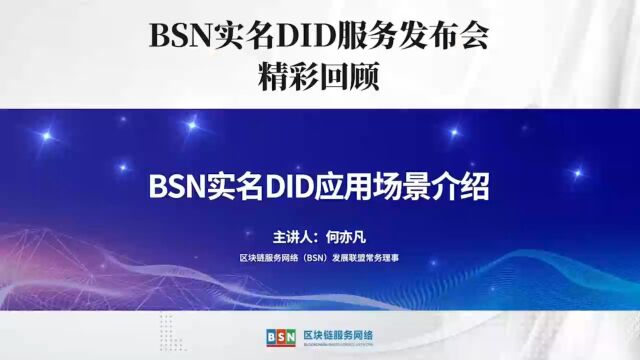 BSN实名DID服务场景案例介绍