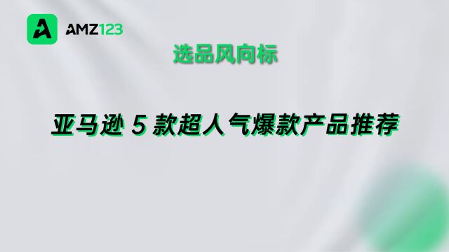 亚马逊5款超人气爆款产品推荐