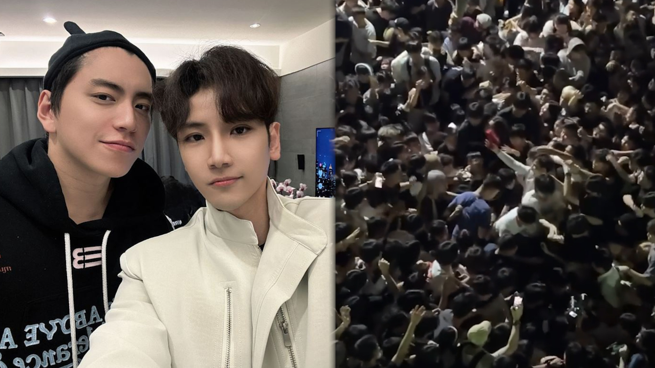 王大陆好友街头撒钱,引3千民众疯抢有人摔倒,差点制造梨泰院事件