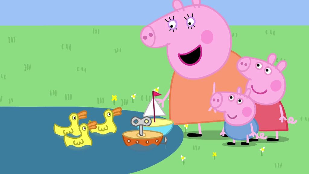 小猪佩奇全集 在池塘里玩船_高清1080p在线观看平台_腾讯视频
