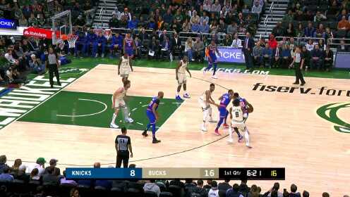 《NBA全场集锦》多久没扣过篮了 米德尔顿抢断双手灌篮看呆队友