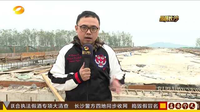 长沙月亮岛新增一座上岛桥:银星路上岛桥主体完工 启动桥面铺设工作