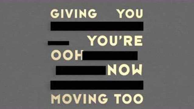 Moving Too Fast (Lyric Video)