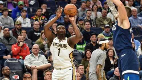 《NBA全场集锦》【球星】锡安vs森林狼集锦 高效砍23分上演扣篮盛宴