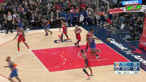 《NBA全场集锦》奇才被迫叫暂停 莫里斯妙传篮下罗宾逊空切扣篮