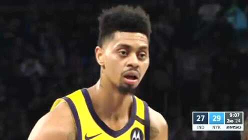 《NBA全场回放》【原声回放】 步行者vs尼克斯第2节 奥迪豪取五分无压力