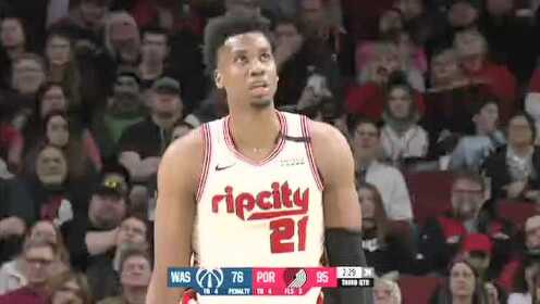《NBA全场回放》【原声回放】奇才vs开拓者第3节 利拉德超远三分一发入魂