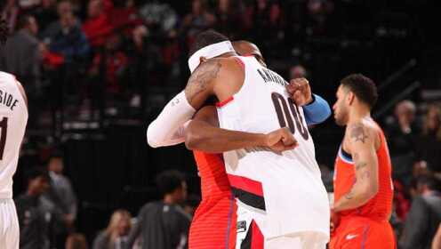 《NBA全场集锦》【原声】雷霆108-96开拓者 双枪合砍46分难救主雷霆5人上双