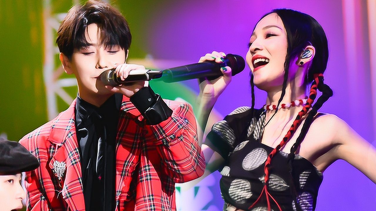 【舞台】张韶涵赵泳鑫《末路狂花》,双马尾唱摇滚野性十足!