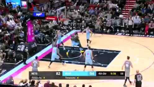 《NBA全场回放》【原声回放】篮网vs热火第4节 丁威迪致命失误错失绝杀