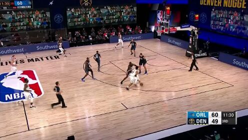 《NBA全场集锦》【原声】魔术114-110掘金 魔术火力全开掘金难敌