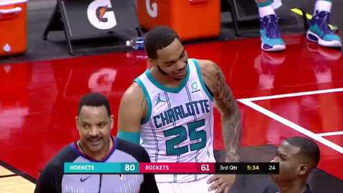 《NBA全场集锦》火箭比分落后 沃尔暂停期间激动向队友怒吼