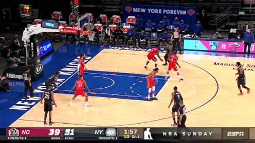 《NBA全场集锦》【原声】鹈鹕112-122尼克斯 罗斯关键发挥尼克斯6连胜