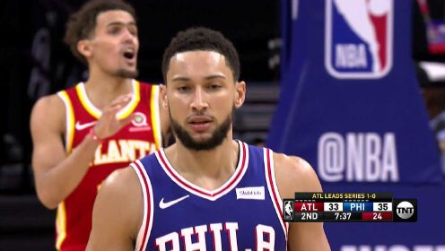 《NBA全场集锦》老鹰vs费城第2节英文原声回放