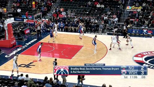 《NBA全场集锦》默契配合！库兹马突破妙传加福德上篮轻取
