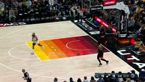 《NBA全场集锦》眼疾手快偷营劫寨 麦克劳林抢断反击上篮一条龙